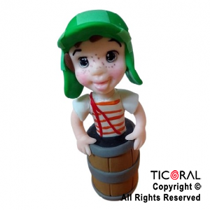 ADORNO CHAVO DEL 8 EN BARRIL PORCELANA FRIA x 1